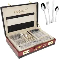 King Hoff 3515 - luxe bestekset koffer - 72 delig - 12 persoons - Modern bestek