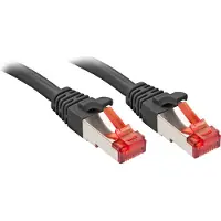 Lindy 47786 RJ45 Netwerkkabel, patchkabel CAT 6 S/FTP 30.00 m Zwart 1 stuk(s)