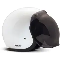 DMD Bubble 3-knops vizier in donkergrijs voor de Vintage helm