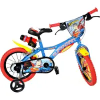 Dino Bikes Jongensfiets Superman 16 Inch 27 cm Jongens Knijprem Blauw/Rood