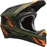 O'Neal Backflip Strike integraalhelm voor mountainbiken, zwart/oranje/groen