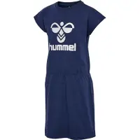 Hummel Jurk 'FLOWY ' donkerblauw / wit