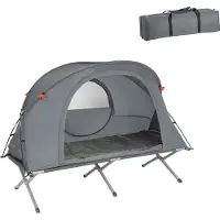 SoBuy Lit de Camp Pliant 3-en-1 avec Toit