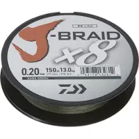 Daiwa J-Braid viscade draad (donkergroen), diameter: 0,06 mm, breeksterkte: 4,0 kg, lengte: 300 meter