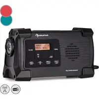 Auna Radio, Oplaadbare DAB-radio, DAB Plus radio met Bluetooth, Radio met batterij, DAB/DAB+/FM, Keukenradio met LCD-display, Wekker, Klein retro-radio, Radio met netstekker, USB & streaming, 1W