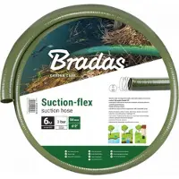Bradas 6 meter zuig- en transportslang met stalen spiraal | Suction-Flex 50 mm