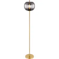 Globo Lighting Gouden vloerlamp Blacky I enkel Ø 30cm