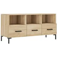 Syfax Tv-meubel 102x36x50 cm bewerkt hout sonoma eikenkleurig