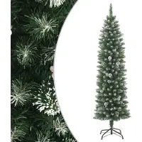 Prolenta Maison Exclusive - Kunstkerstboom met standaard, slank model, 150 cm, PVC