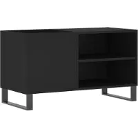 Syfax Platenkast 85x38x48 cm bewerkt hout zwart