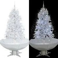 Syfax Kerstboom sneeuwend met paraplubasis 170 cm wit