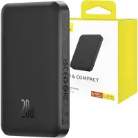 Baseus Powerbank Mini met draadloos opladen 5000 mAh 20 W USB-C zwart