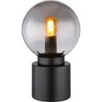 Globo Lighting tafellamp, metaal, mat zwart, 1x E14