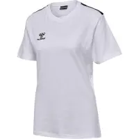 Hummel Shirt 'Authentic CO' grijs / zwart / wit