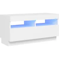 Sonstiges Tv-meubel met LED-verlichting 80x35x40 cm wit