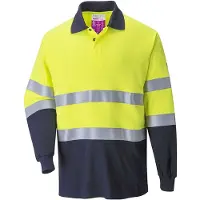 Portwest FR74 Vlamvertragende Modaflame Antistatische lange mouw Poloshirt