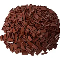 LEGO 1x2 platte, roodbruin - 3069b, NIEUW! Aantal: 250 stuks