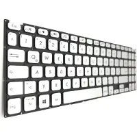 T-ProTek DUITSE - Toetsenbord, zilverkleurig, zonder frame, compatibel met Asus VivoBook 15 F512UA