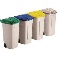 Rubbermaid deksel voor een afvalcontainer van 100 liter - blauw