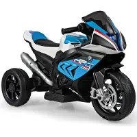 Costway 3-wielmotorfiets opladen kan worden opgeladen met muziek 82,5 x 42 x 54 cm blauw
