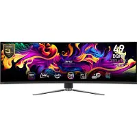 MSI MPG 491CQPDE QD-OLED Gaming monitor Energielabel F (A - G) 124.5 cm (49 inch) 5120 x 1440 Pixel 32:9 0.03 ms HDMI, DisplayPort, USB-C, USB-A 2.0,