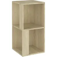 vidaXL Hoekkast 33x33x67 cm bewerkt hout sonoma eikenkleurig