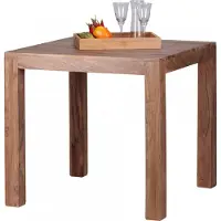Wohnling Eettafel MUMBAI acacia bruin 80x80 cm