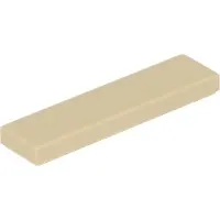 LEGO 100 stuks 2431 Platen/tegels 1x4, basisplaat, 100 beige