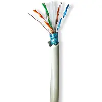 Nedis Netwerkkabel – 50m Rol – CAT6 F/UTP – Stranded – LSZH – Grijs