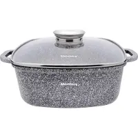 Klausberg 7531 - Braadpan - kookpan - 26 cm - 5,5 L - marmeren coating - aroma dop