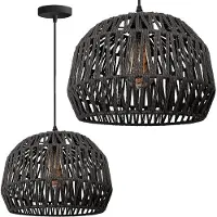Toolight App1483-1C Plafonnière Zwart 30X30X22Cm