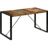 Prolenta Maison Exclusive - Eettafel 140x70x75 cm, massief gerecycled hout