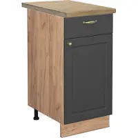 Vicco Fame-Line Keukenonderkast – 40 cm, WB Eik Antraciet-goud