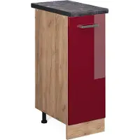 Vicco R-Line Apotheekkast – 30 cm, WB Antraciet Rode hoogglans