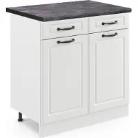Vicco R-Line Keukenonderkast – 80 cm, WB Antraciet Wit Landhuis