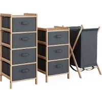 Vicco Bruno Badkamermeubelset – 3 delen Grijs