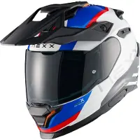 NEXX Y.Travl Quest Endurohelm Wit/Blauw/Rood L, unisex