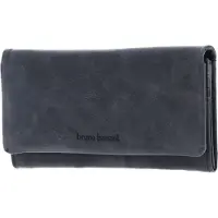 Bruno Banani Leren Portemonnee Wallet with Flap Blue Donkerblauw