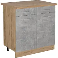 Vicco Keukenonderkast R-Line Beton 80 cm , WB Eik, Model 53319