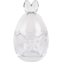Clayre & Eef Glazen potje Ei Ø 8x14 cm Transparant Glas