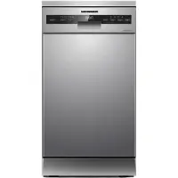 Heinner HDW-FSM45710AXD+++ Slim Vaatwasser 45 cm - Vrijstaand - 10 Couverts - 49 dB Stil - 7 Wasprogramma’s - Extra Droog & Dual Zone - AquaStop - RVS - 5 Jaar Garantie