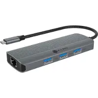 Icy Box IB-DK4034A-CPD Dockingstation IcyBox 6 in 1 1xHDMI 4K60Hz, 3x USB-A