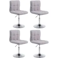 CLP Palma Set van 4 Lounger - Stof grijs