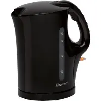 Clatronic waterkoker | Waterkoker van 1,7 liter met automatische en handmatige uitschakeling | Uitneembaar kalkfilter | Max. 2200 watt | WK 3819, zwart