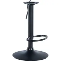 CLP Vervangingsframe voor barkruk, 8 x 8 cm | Kleur: zwart