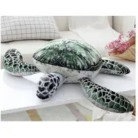 Lean Toys Grote Pluche Schildpad - Kinderkamer Decoratie Knuffel - CE-keurmerk