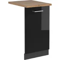 Vicco R-Line Vaatwasserfrontpaneel – 45 cm, WB Eik Zwart hoogglans
