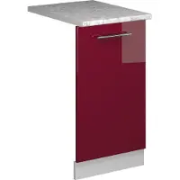 Vicco Fame-Line Vaatwasserfrontpaneel – 45 cm, WB Marmer Bordeauxrode hoogglans