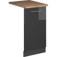 Vicco Fame-Line Vaatwasserfrontpaneel – 45 cm, WB Eik Antraciet Hoogglans