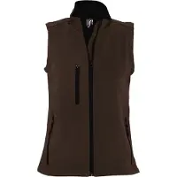 Sols Dames/dames Rallye Soft Shell Bodywarmer Jacket (Donkere chocolade)
